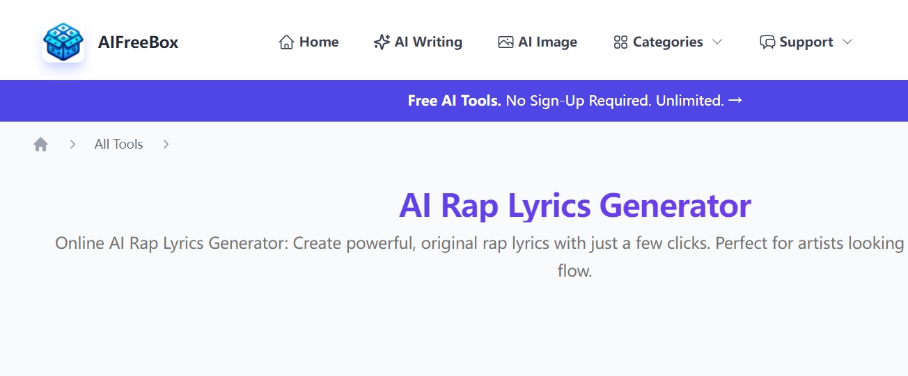 aifreebox-ai-rap-lyrics-tool