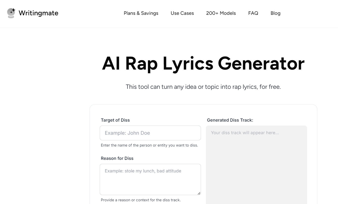 writingmate- rap-lyrics-maker