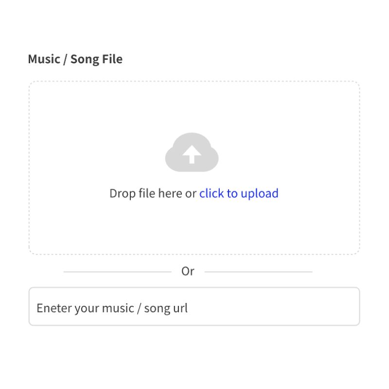 1. Upload Your Song File or Input Song URL - Remusic