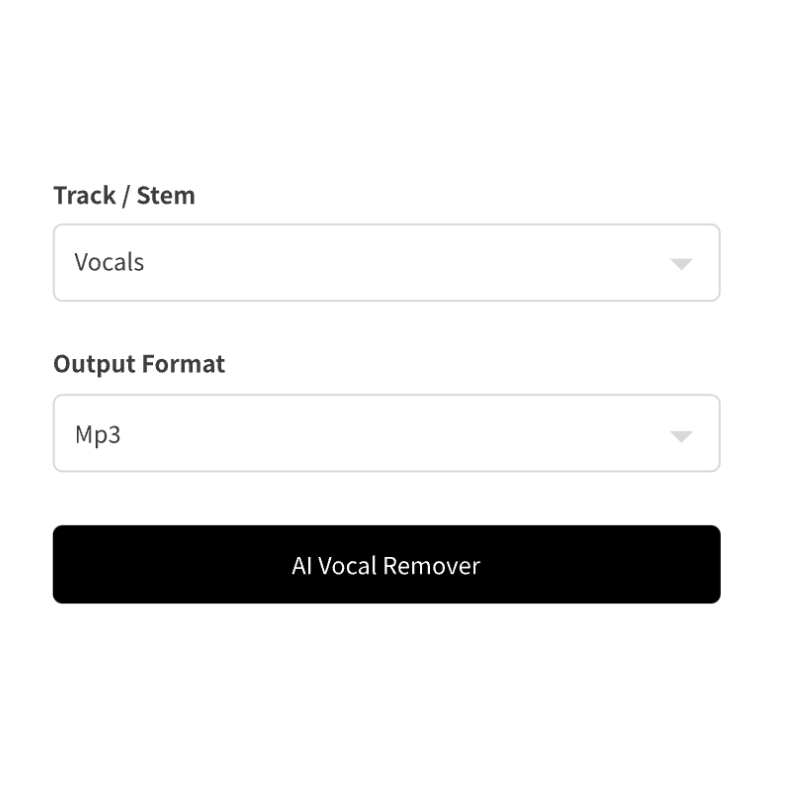 2. Click AI Vocal Remover Button and Wait a Moment - Remusic