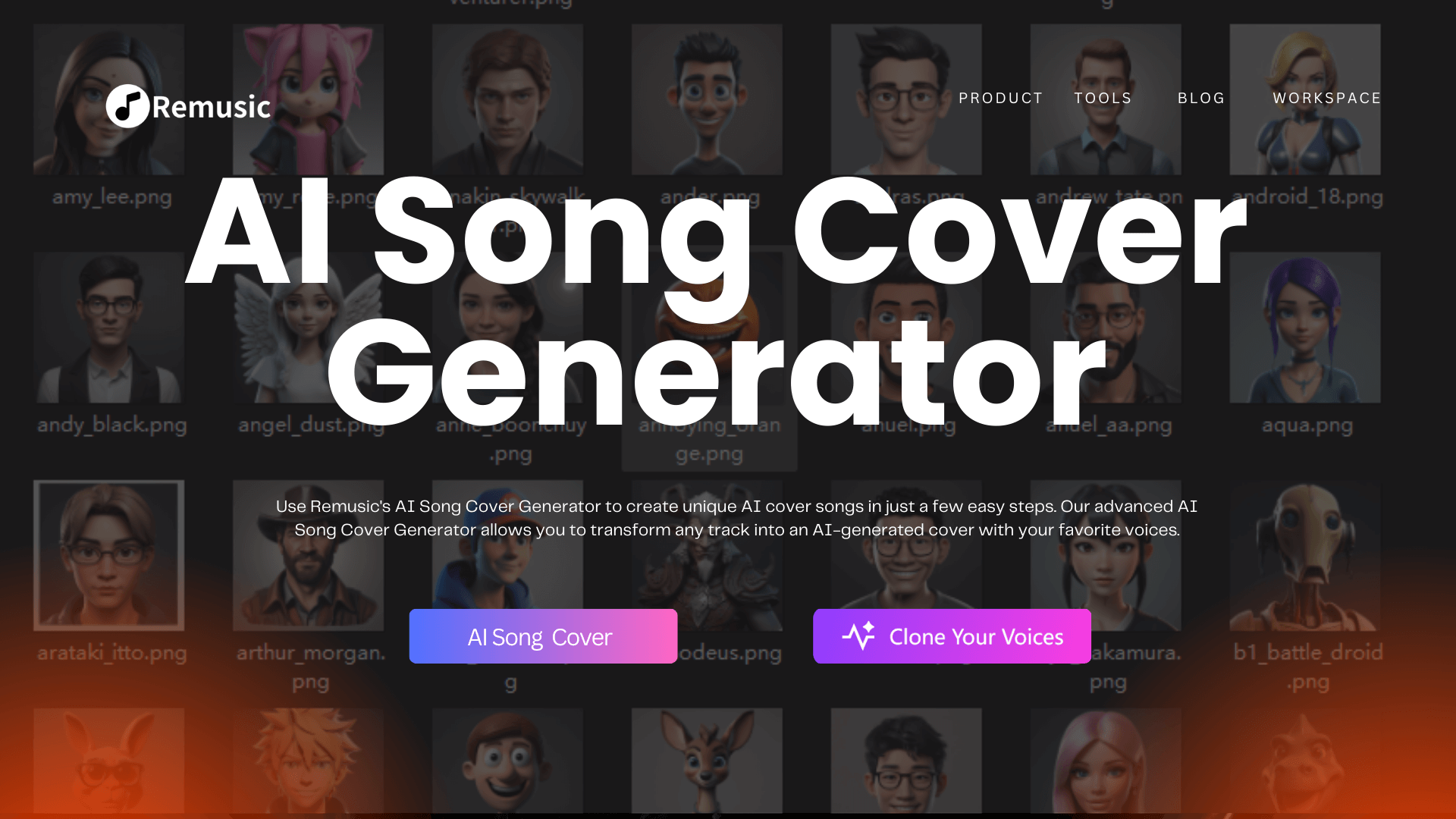 ai-song-cover-generator - Free Best Online Tools-Remusic
