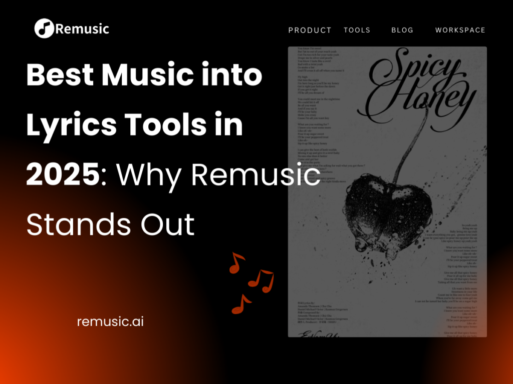 Best Music into Lyrics Tools in 2025: Why Remusic Stands Out