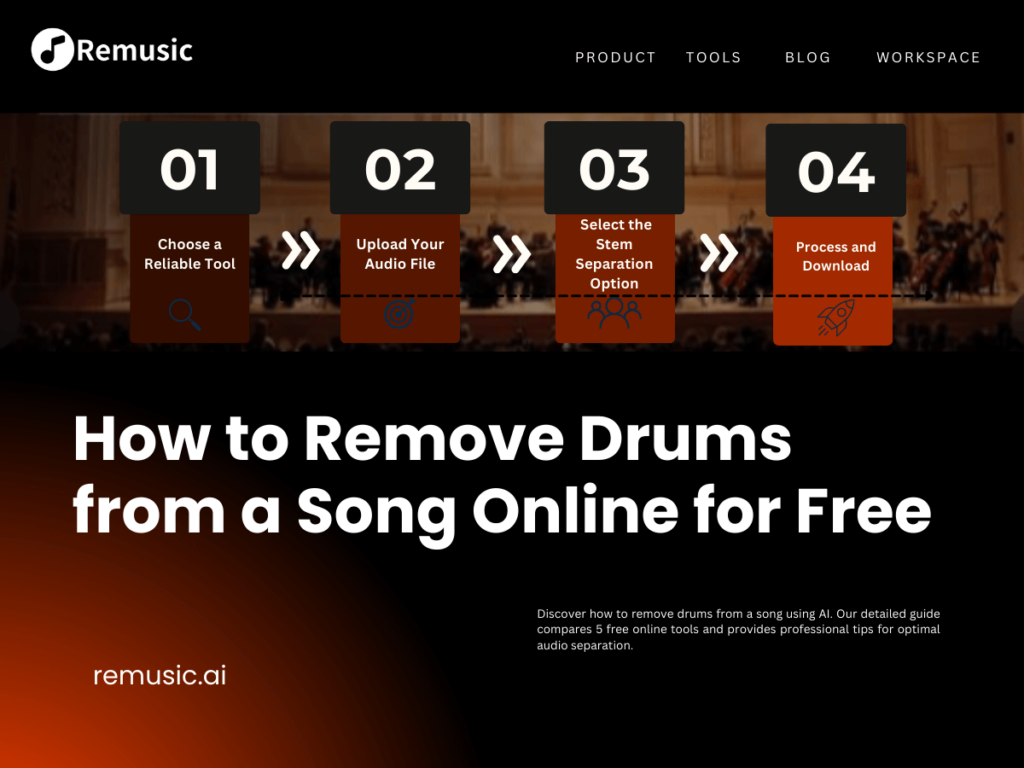 How to Remove Drums from a Song Online for Free