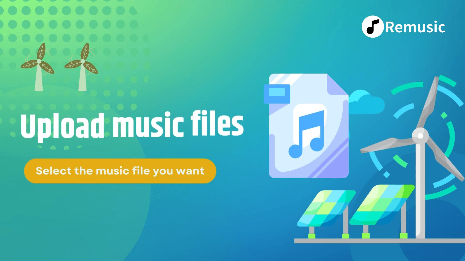 Step 1: Upload music files