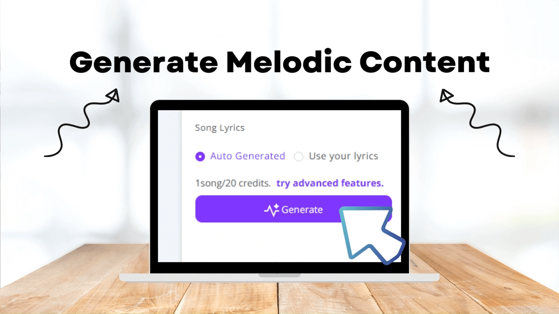 2: 説明に基づいてメロディックなコンテンツを生成